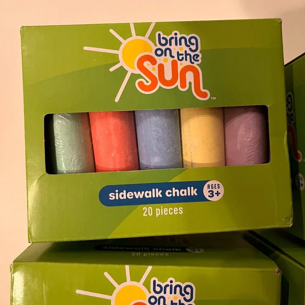 bring on the sun sidewalk chalk